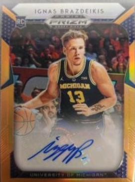 Ignas Brazdeikis [Neon Orange Prizm] #47