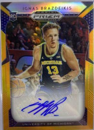 Ignas Brazdeikis [Orange Prizm] #47