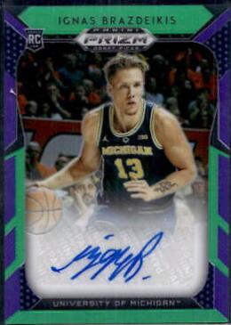 Ignas Brazdeikis [Purple, Green Prizm] #47