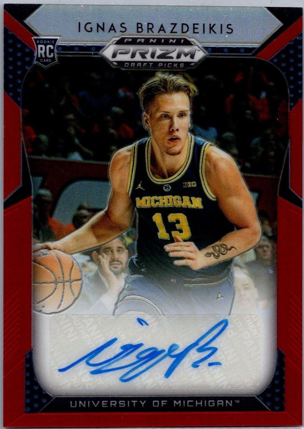 Ignas Brazdeikis [Red Prizm] #47