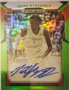 Jalen McDaniels [Neon Green Prizm] #52