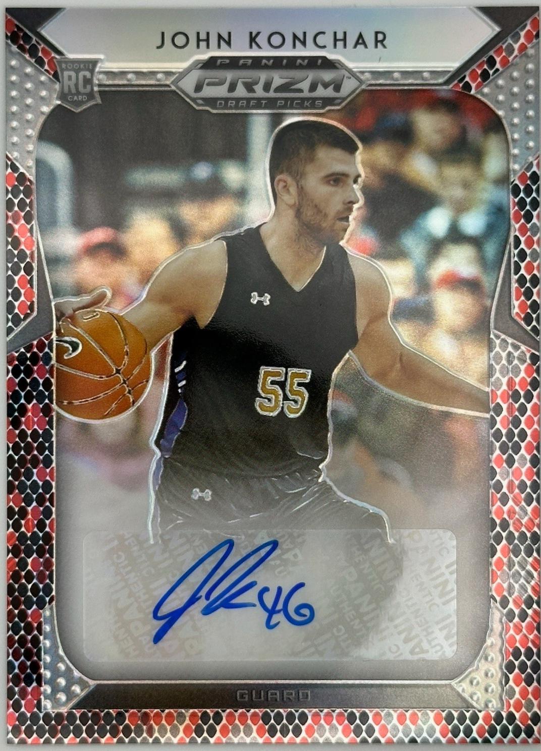 John Konchar [Red & Black Snake Skin Prizm] #122