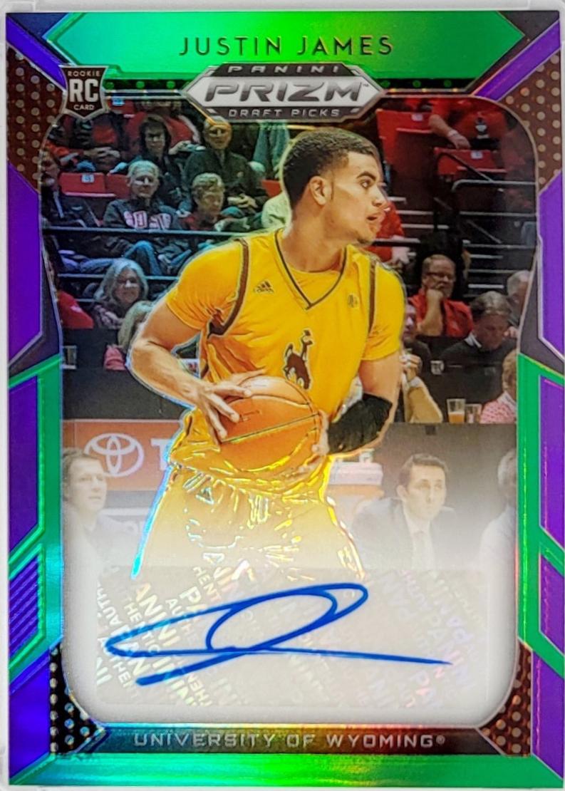 Justin James [Purple, Green Prizm] #40