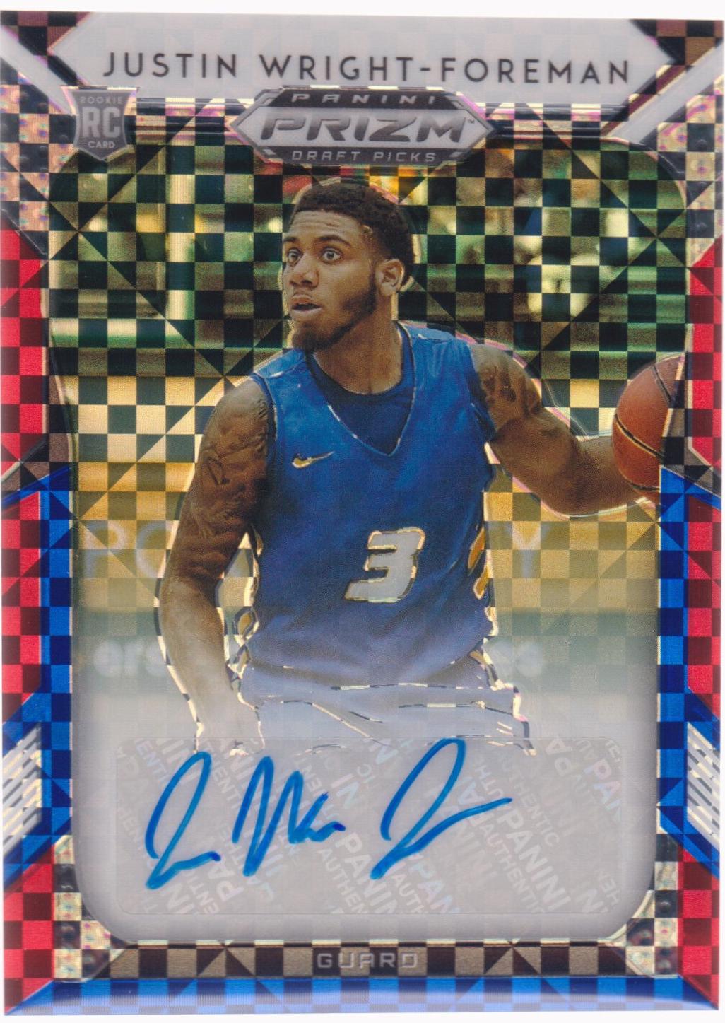 Justin Wright Foreman [Red, White, Blue Prizm] #53