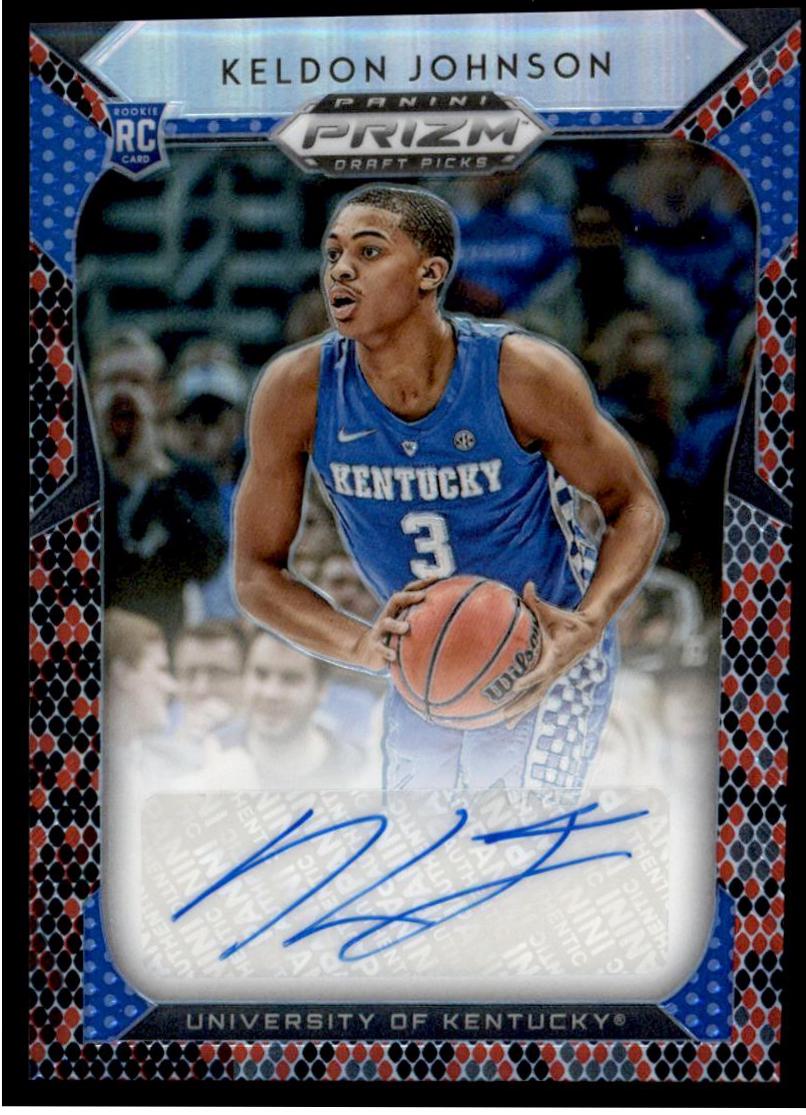 Keldon Johnson [Red, Black Snake Skin Prizm] #29