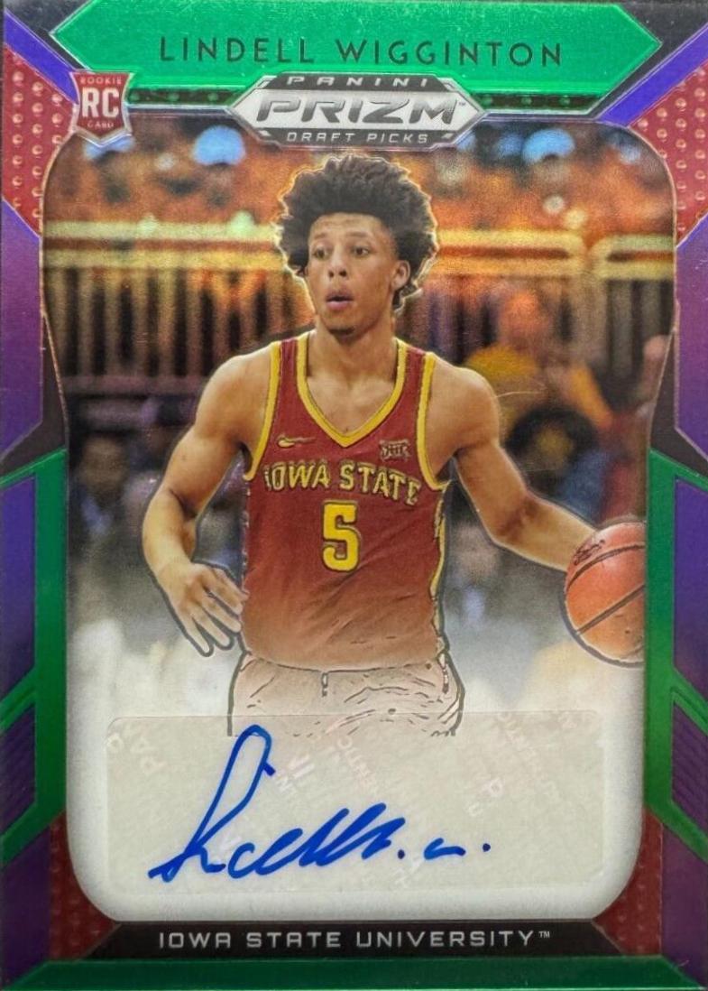 Lindell Wigginton [Purple, Green Prizm] #115