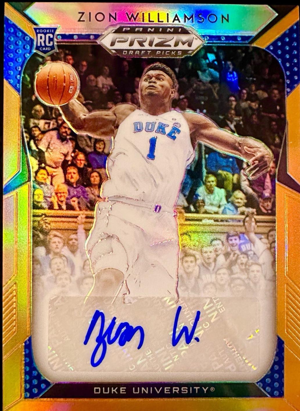 Zion Williamson [Orange Prizm] #61