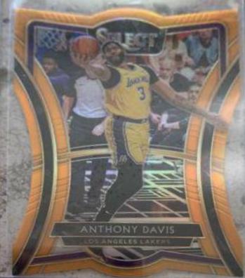 Anthony Davis [Die Cut Orange Prizm] #142