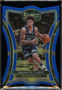 Brandon Clarke [Die Cut Blue Prizm] #104