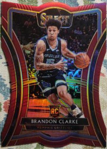 Brandon Clarke [Die Cut Maroon Prizm] #104