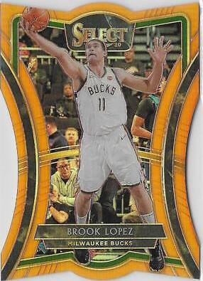 Brook Lopez [Die Cut Orange Prizm] #124