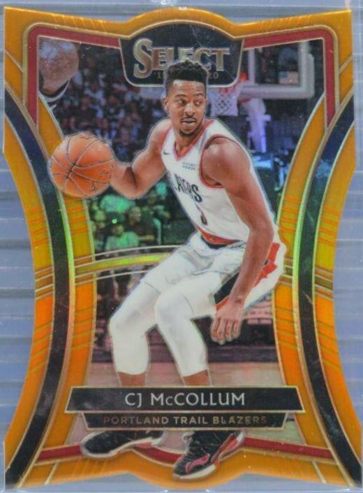 CJ McCollum [Die Cut Orange Prizm] #174
