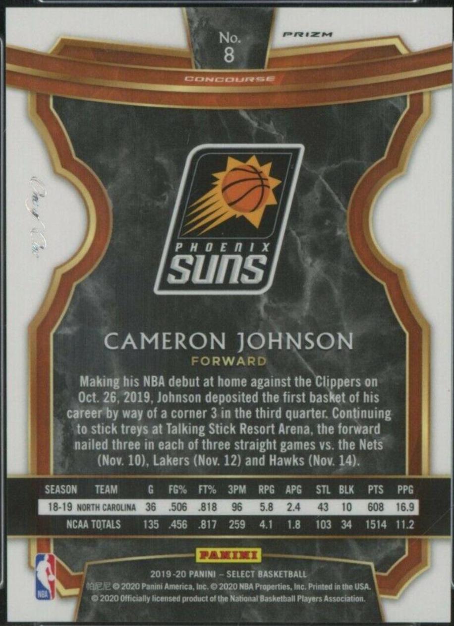 Cameron Johnson [Black Disco Prizm] #8