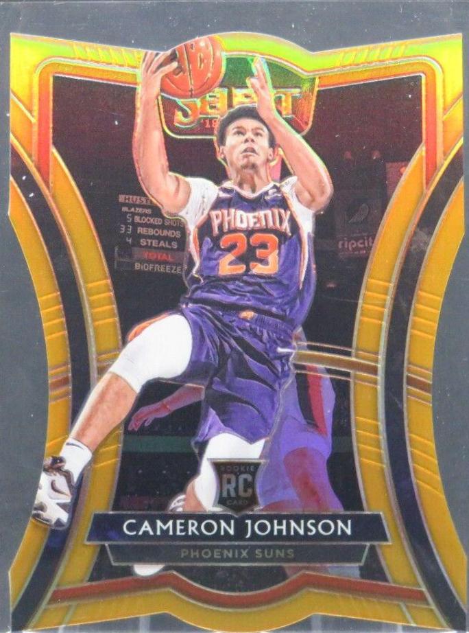 Cameron Johnson [Die Cut Orange Prizm] #154