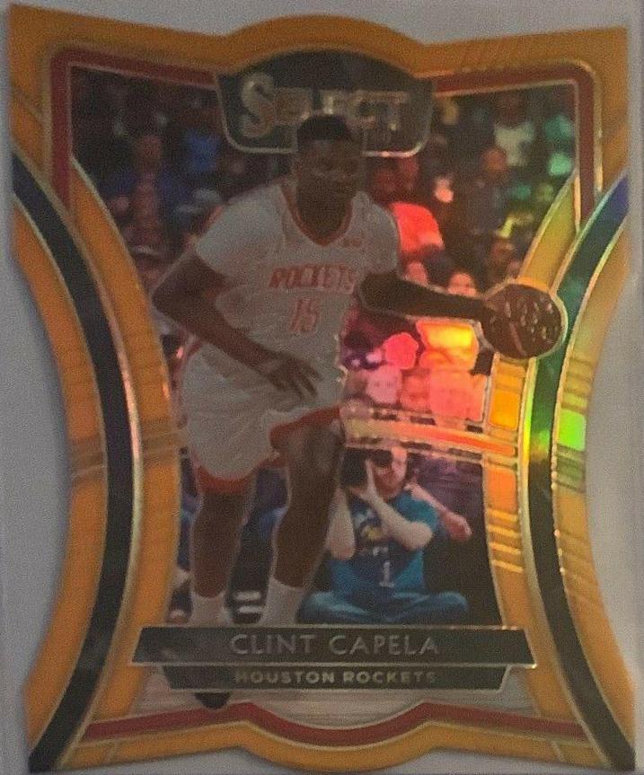 Clint Capela [Die Cut Orange Prizm] #184