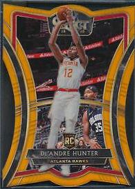 DE'Andre Hunter [Die Cut Orange Prizm] #136