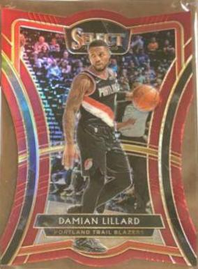 Damian Lillard Die Cut Maroon Prizm #106