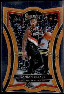 Damian Lillard [Die Cut Orange Prizm] #106