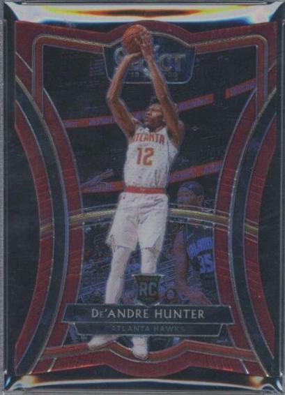 De'Andre Hunter [Die Cut Maroon Prizm] #136