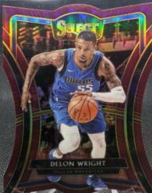 Delon Wright [Die Cut Maroon Prizm] #156