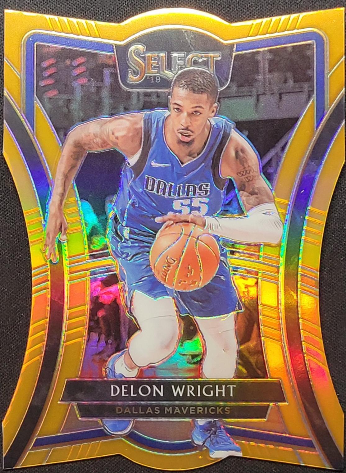 Delon Wright [Die Cut Orange Prizm] #156