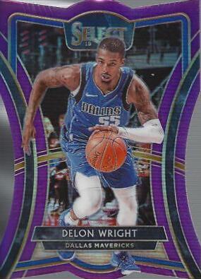 Delon Wright [Die Cut Purple Prizm] #156