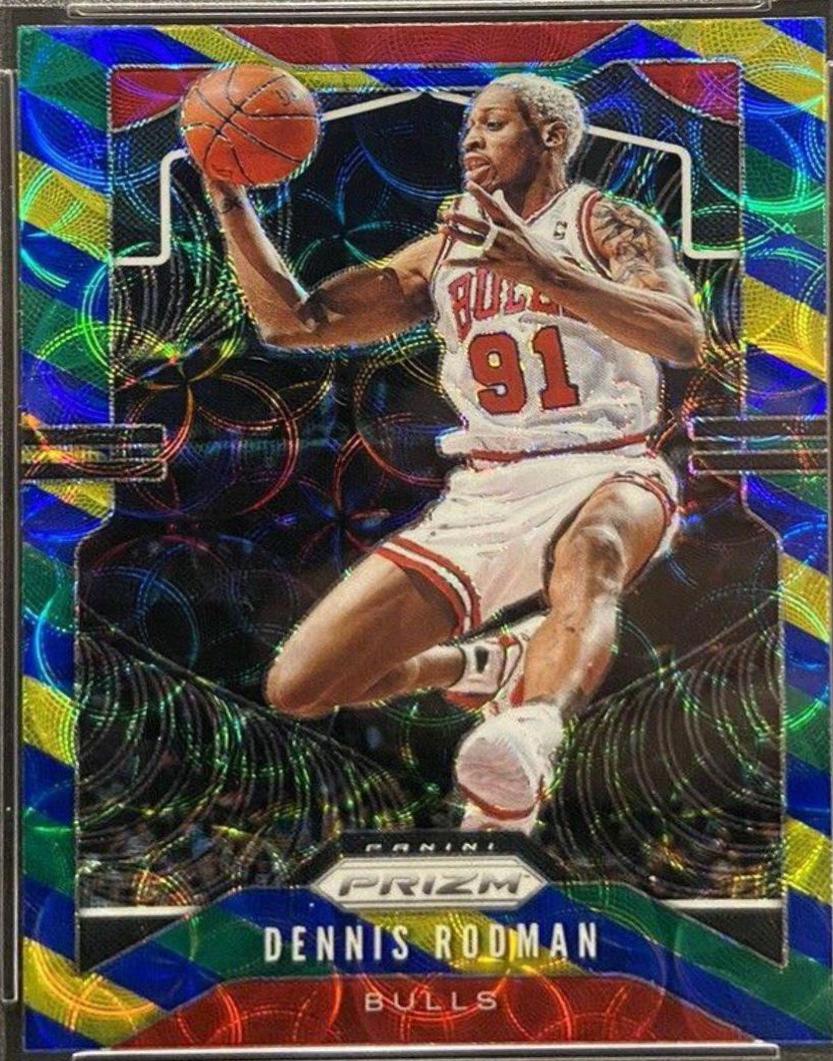Dennis Rodman [Choice Prizm Blue, Yellow, Green #3