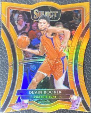 Devin Booker [Die Cut Orange Prizm] #176