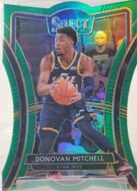 Donovan Mitchell [Die Cut Green Prizm] #196