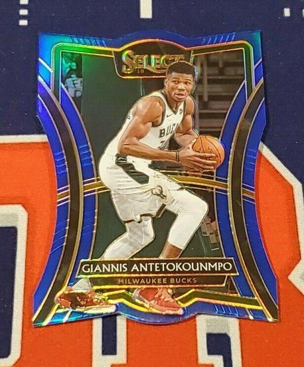 Giannis Antetokounmpo [Die Cut Blue Prizm] #148
