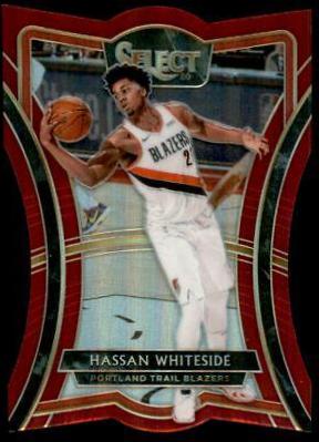 Hassan Whiteside [Die Cut Maroon Prizm] #198