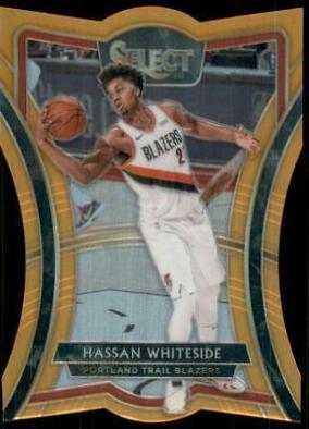 Hassan Whiteside [Die Cut Orange Prizm] #198