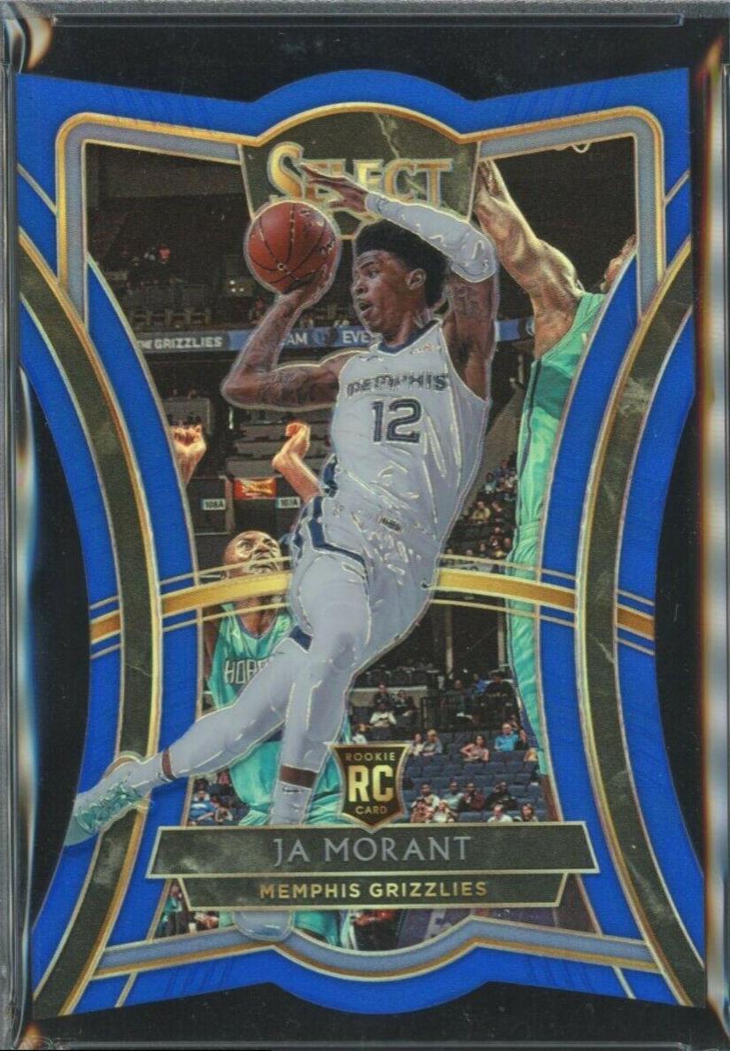 JA Morant [Die Cut Blue Prizm] #120