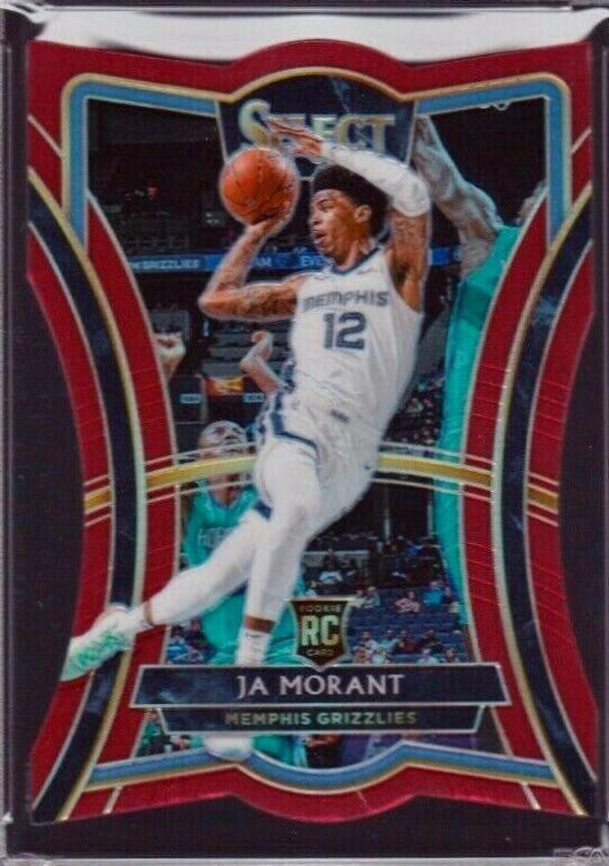 JA Morant [Die Cut Maroon Prizm] #120
