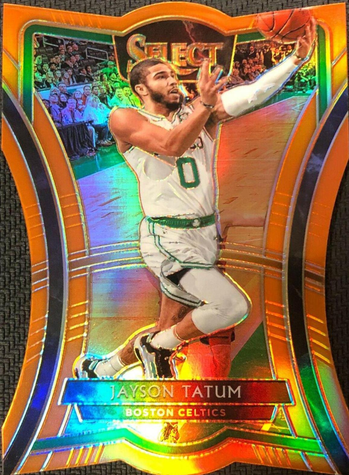 Jayson Tatum [Die Cut Orange Prizm] #190