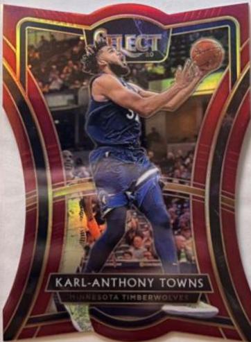 Karl-Anthony Towns [Die Cut Maroon Prizm] #161