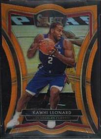Kawhi Leonard [Die Cut Orange Prizm] #171