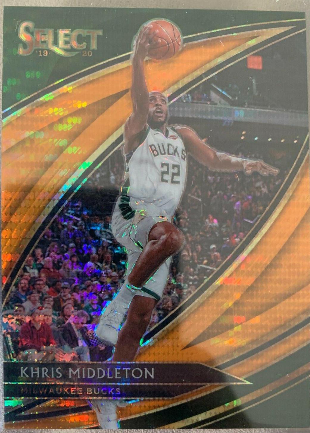 Khris Middleton Neon Orange Pulsar Prizm #221