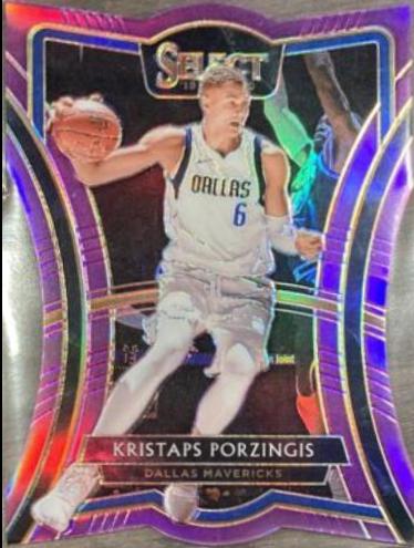 Kristaps Porzingis [Die Cut Purple Prizm] #123