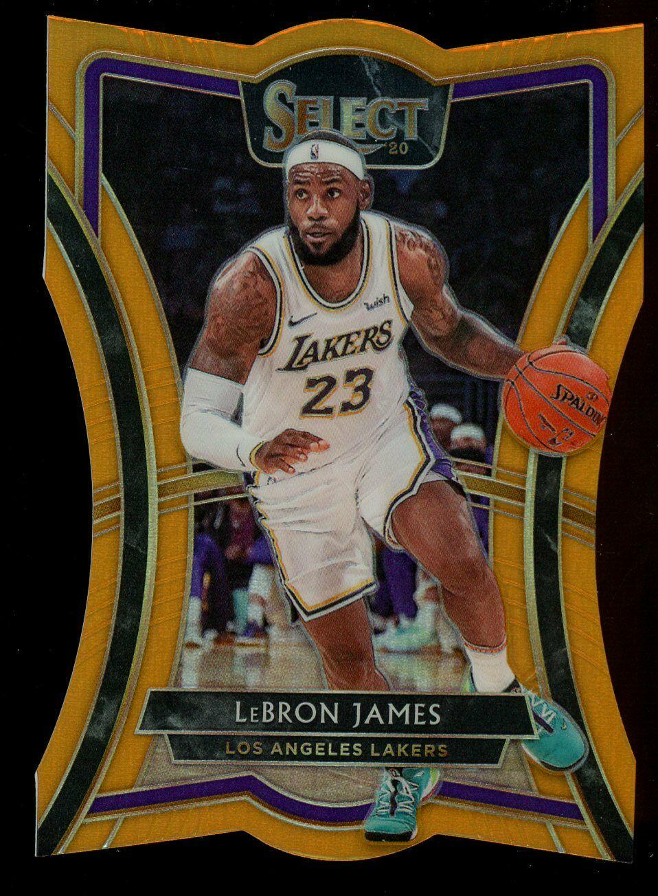 LeBron James [Die Cut Orange Prizm] #173