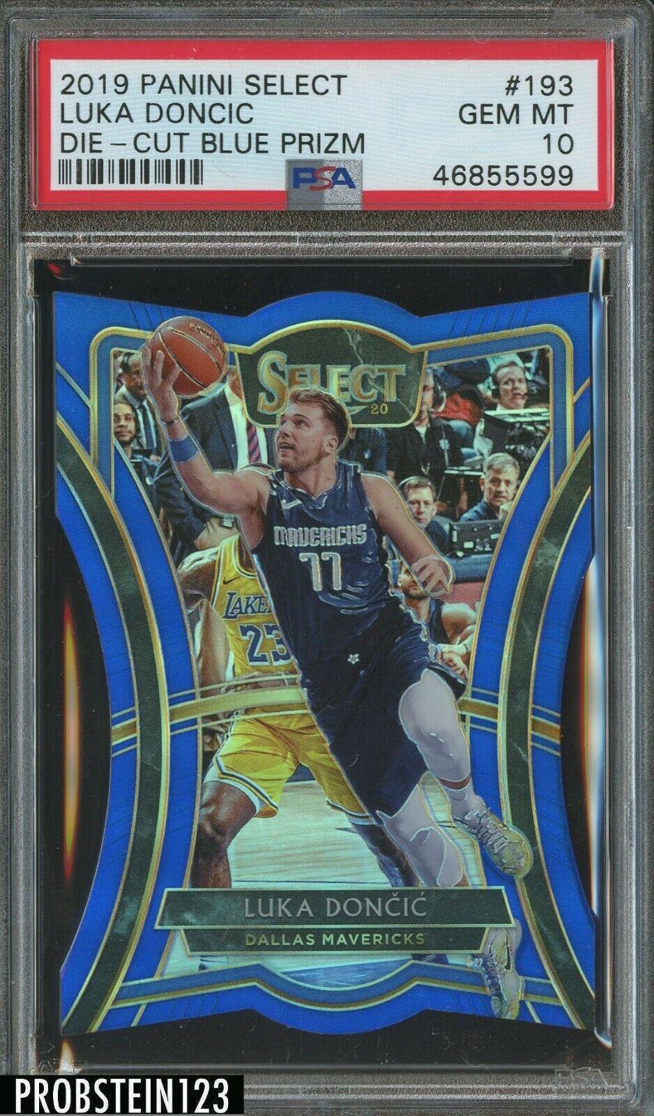 Luka Doncic [Die Cut Blue Prizm] #193