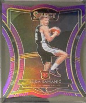 Luka Samanic [Die Cut Purple Prizm] #105