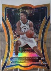 Malcolm Brogdon [Die Cut Orange Prizm] #115