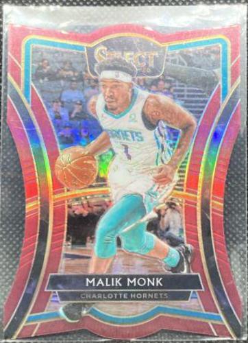 Malik Monk [Die Cut Maroon Prizm] #125