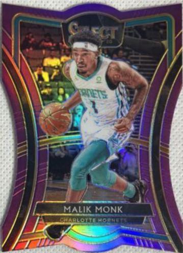Malik Monk [Die Cut Purple Prizm] #125