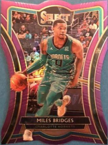 Miles Bridges [Die Cut Purple Prizm] #165