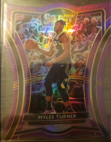Myles Turner [Die Cut Purple Prizm] #185