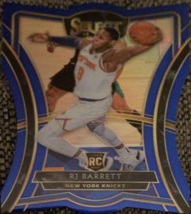 RJ Barrett [Die Cut Blue Prizm] #157