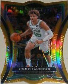 Romeo Langford [Die Cut Orange Prizm] #167