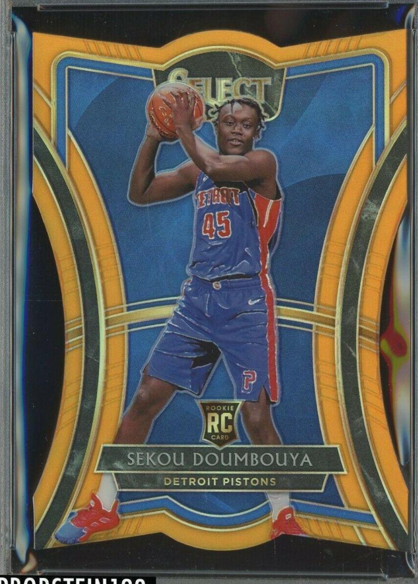 Sekou Doumbouya [Die Cut Orange Prizm] #109